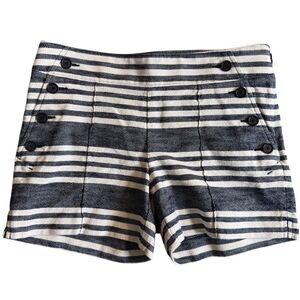 Ann‎ Taylor Loft Striped The Riviera Sailor Shorts Size 2 Coastal Preppy Chic